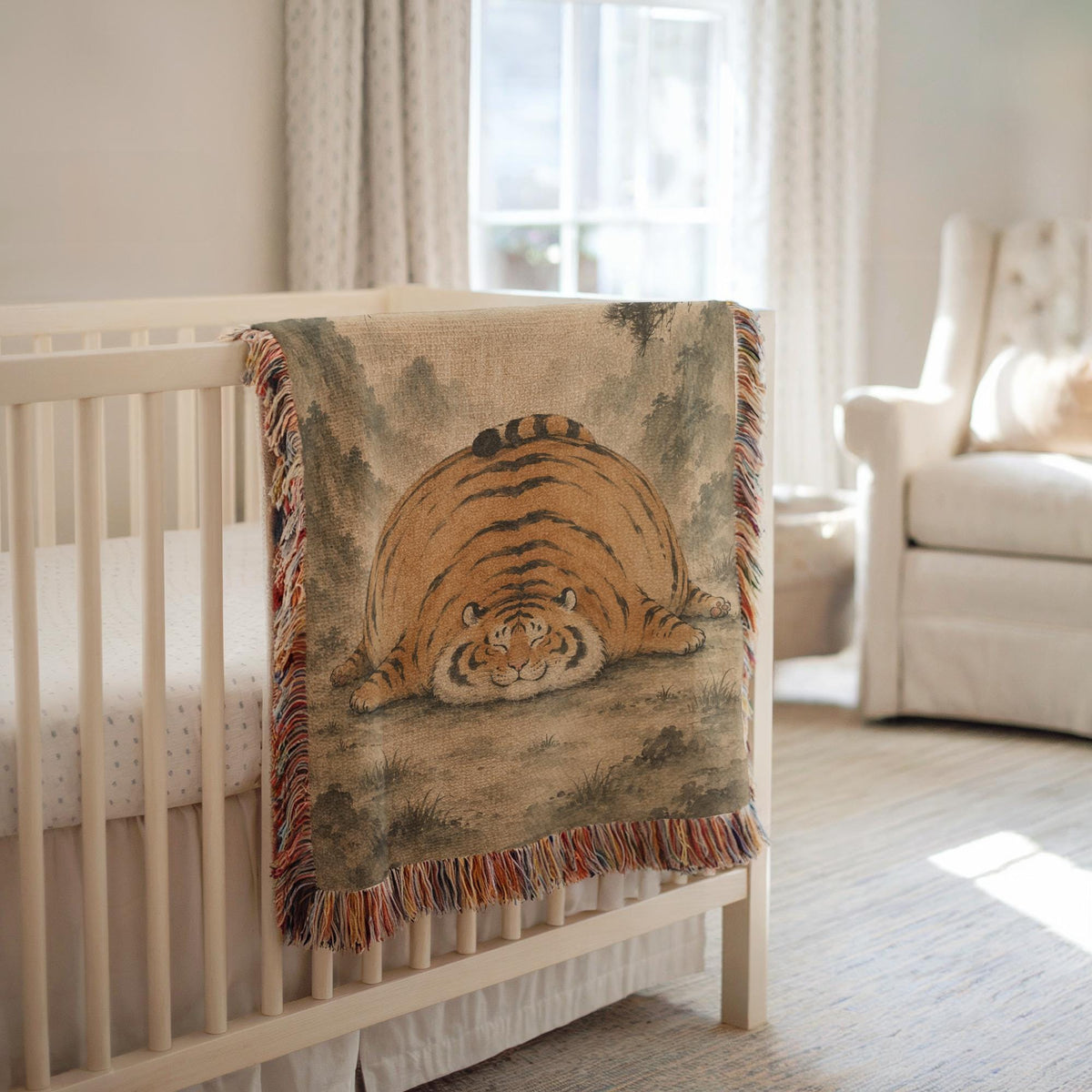 Chubby Tiger Tapestry