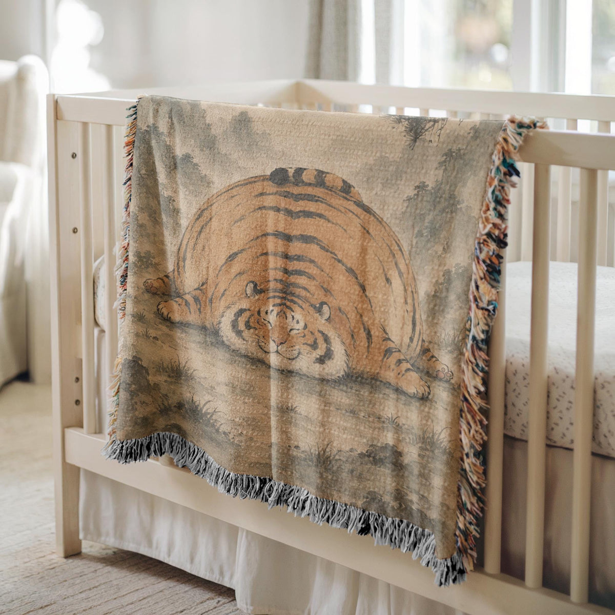 Chubby Tiger Tapestry