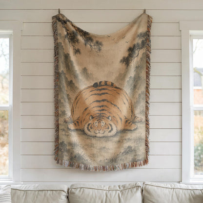 Chubby Tiger Tapestry