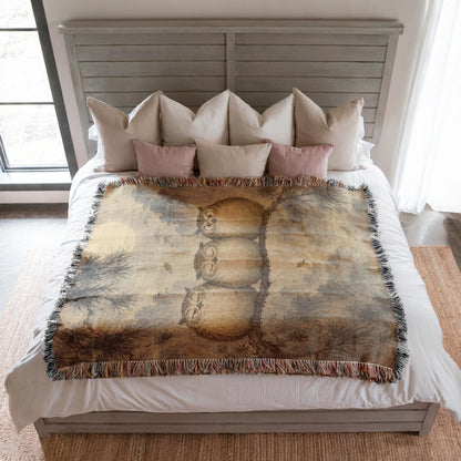Sleepy Owl Tapestry