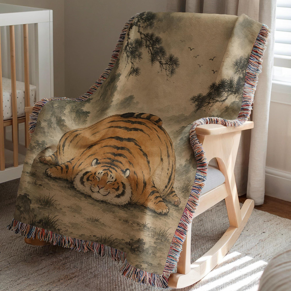 Chubby Tiger Tapestry