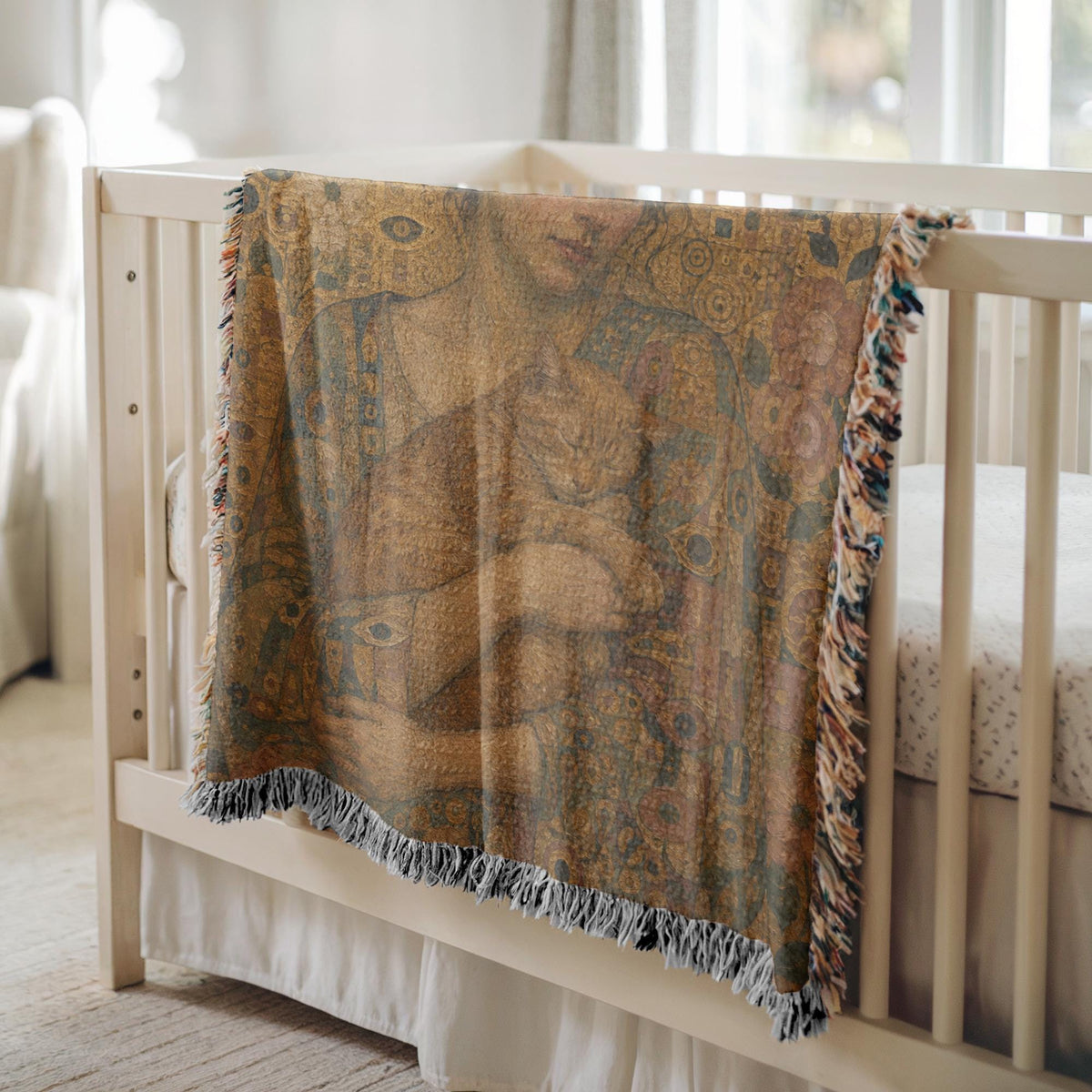 Art Nouveau Cat Tapestry