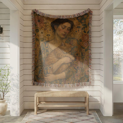 Art Nouveau Cat Tapestry