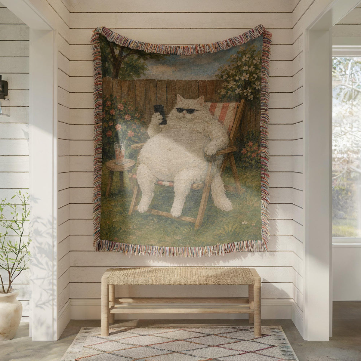 Funny Cat Tapestry