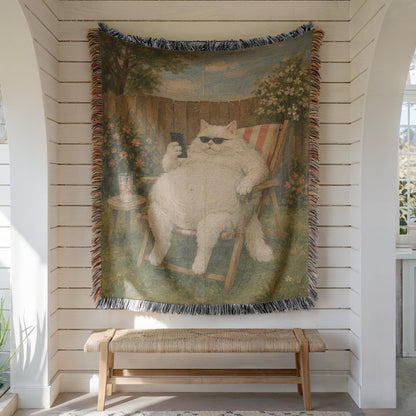 Funny Cat Tapestry