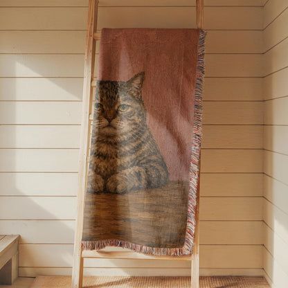 Wine Cat Tapestry