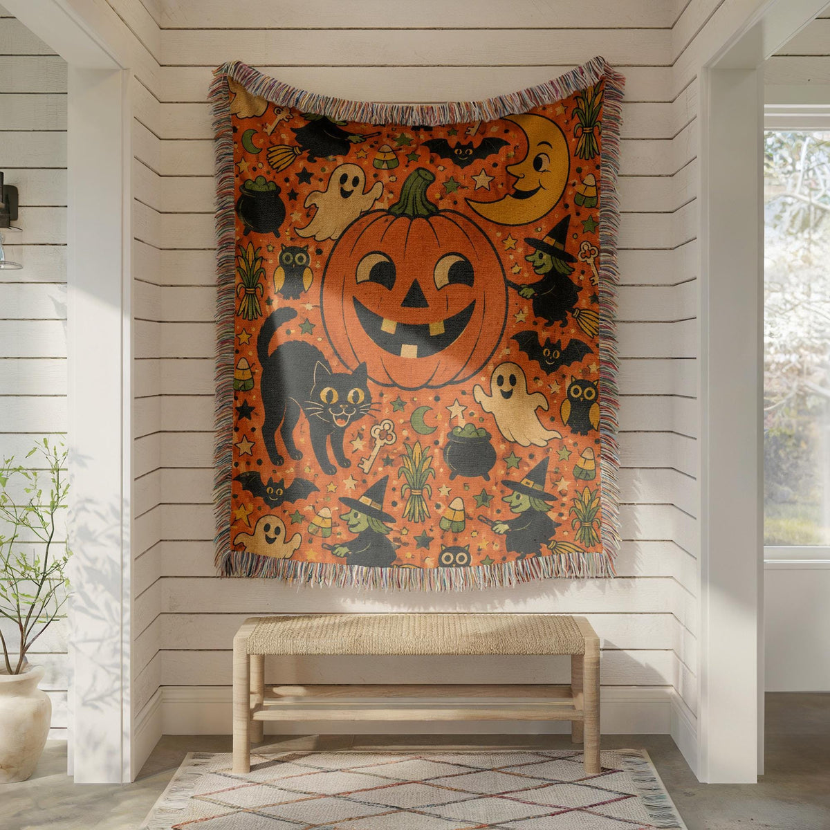 Retro Halloween Tapestry