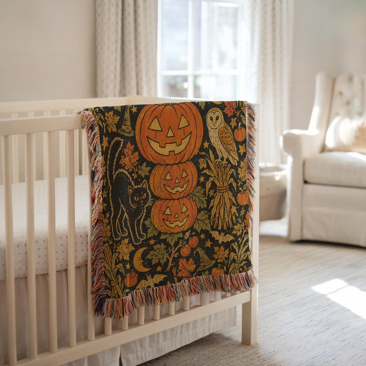 Halloween Pumpkin Tapestry