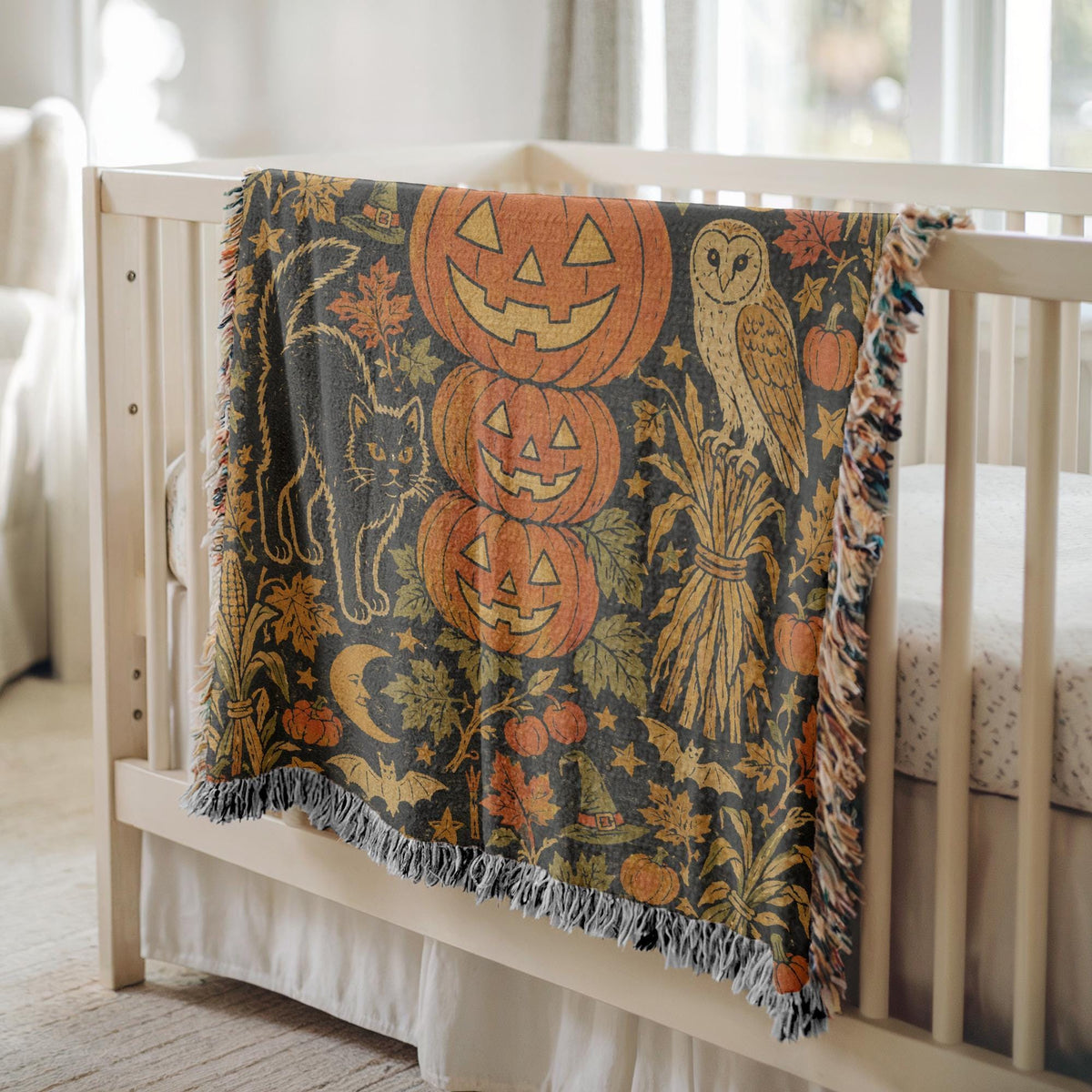 Halloween Pumpkin Tapestry