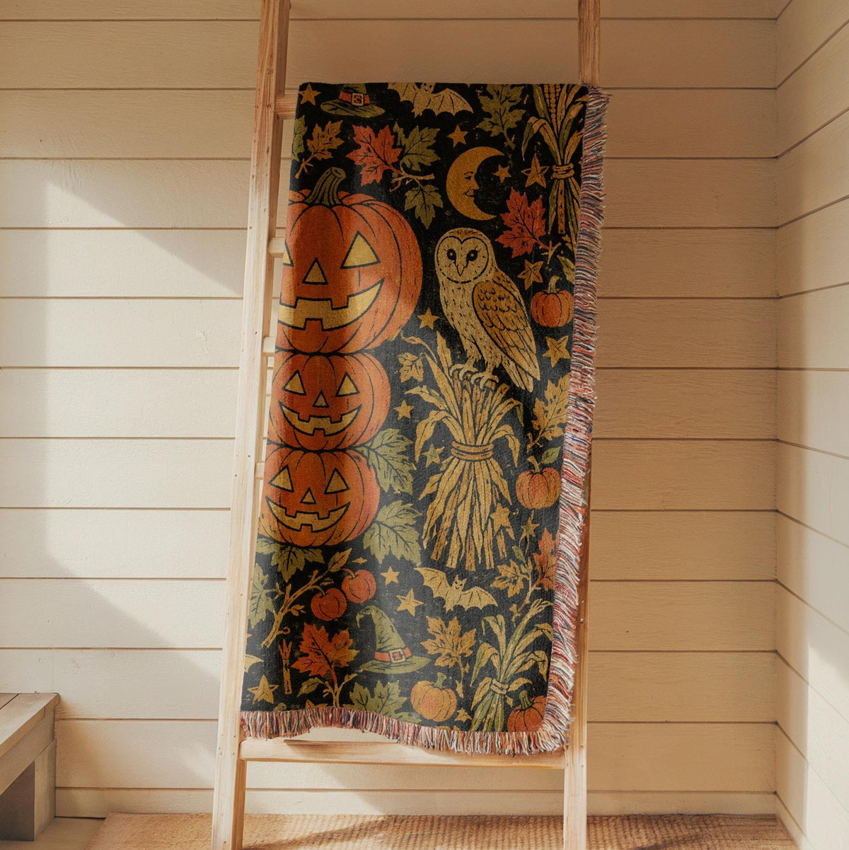 Halloween Pumpkin Tapestry
