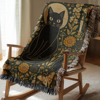 Black Cat Tapestry