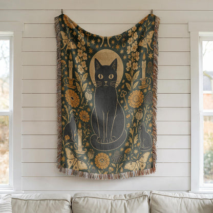 Black Cat Tapestry