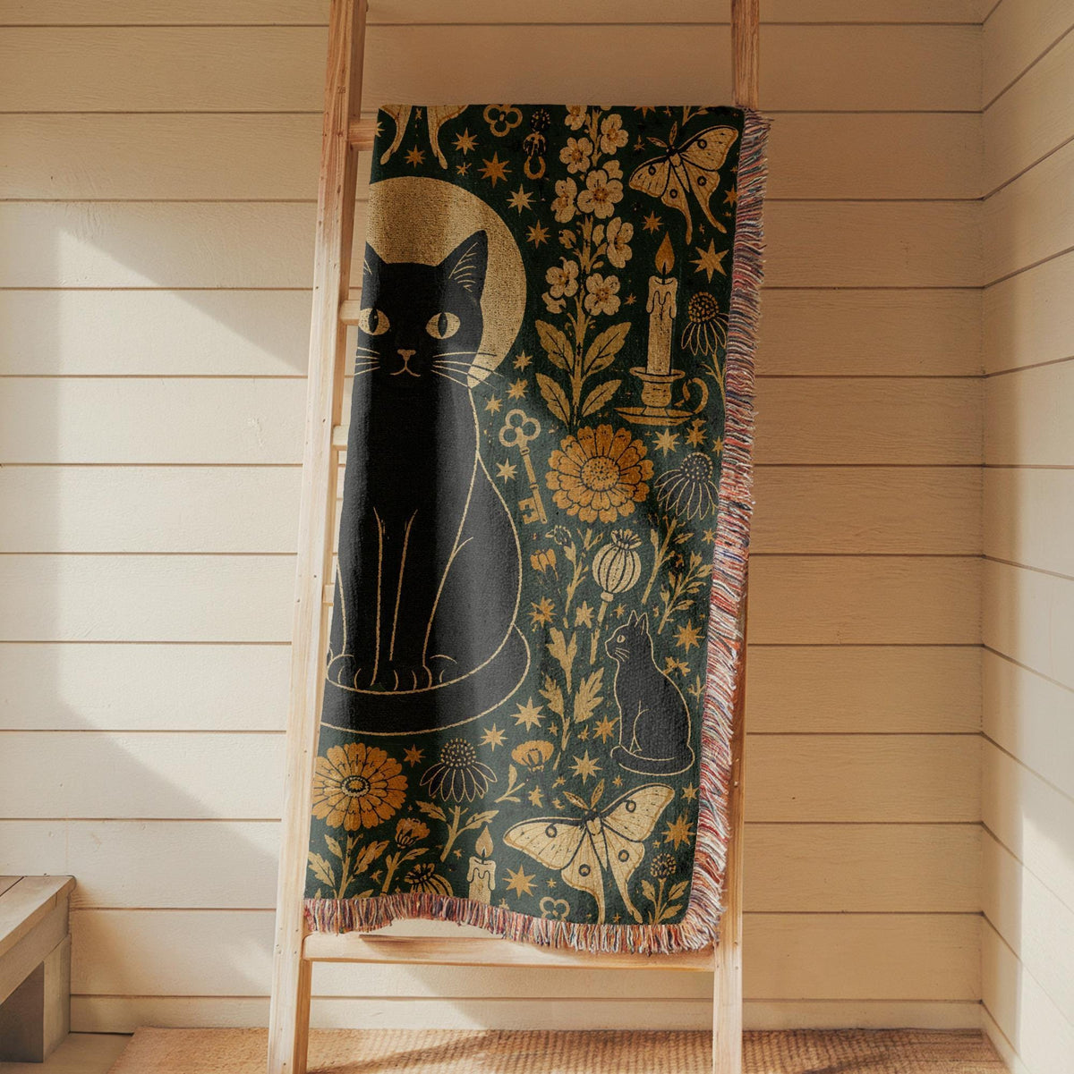Black Cat Tapestry