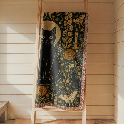 Black Cat Tapestry