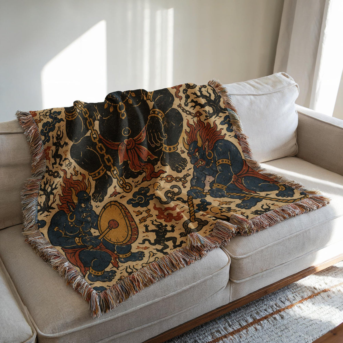 Asian Demon Tapestry