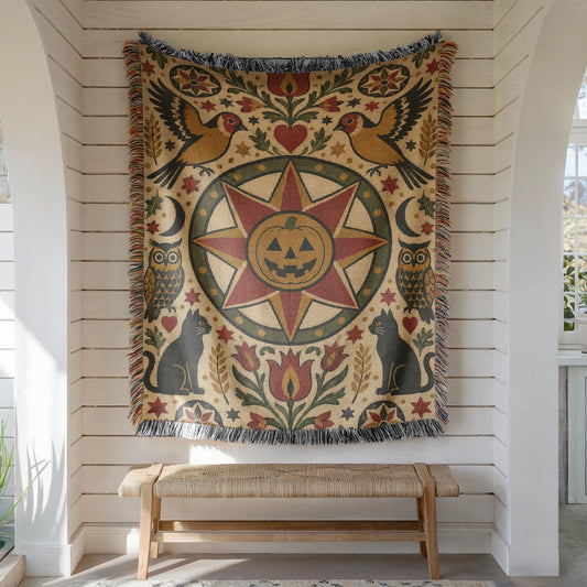 Halloween Hex Sign Tapestry