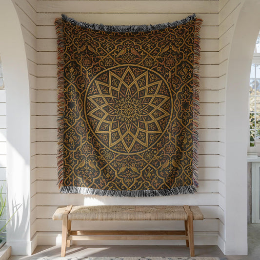Spanish Tile Woven Blanket