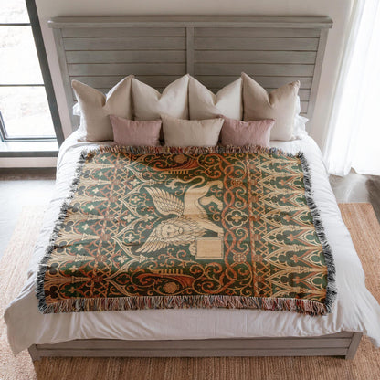 Venetian Lion Woven Blanket