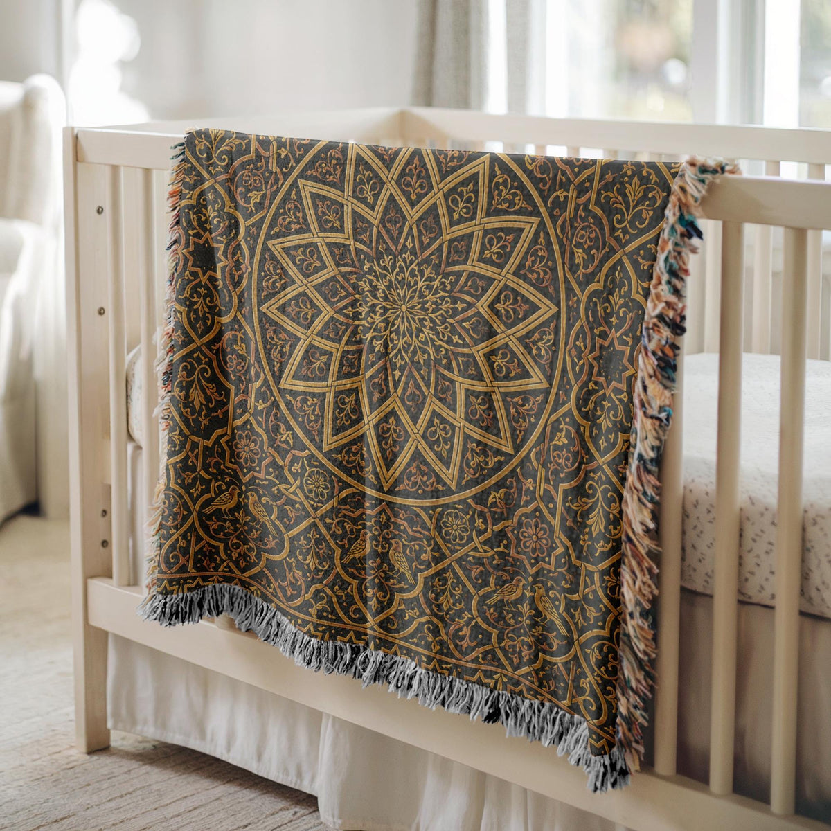 Spanish Tile Woven Blanket
