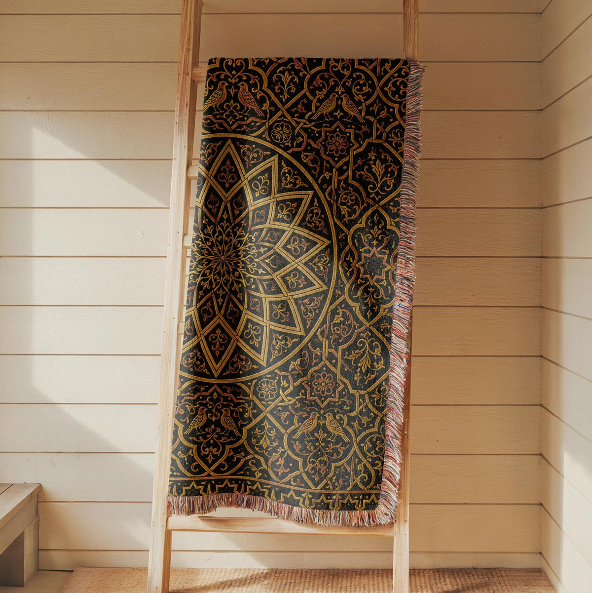 Spanish Tile Woven Blanket
