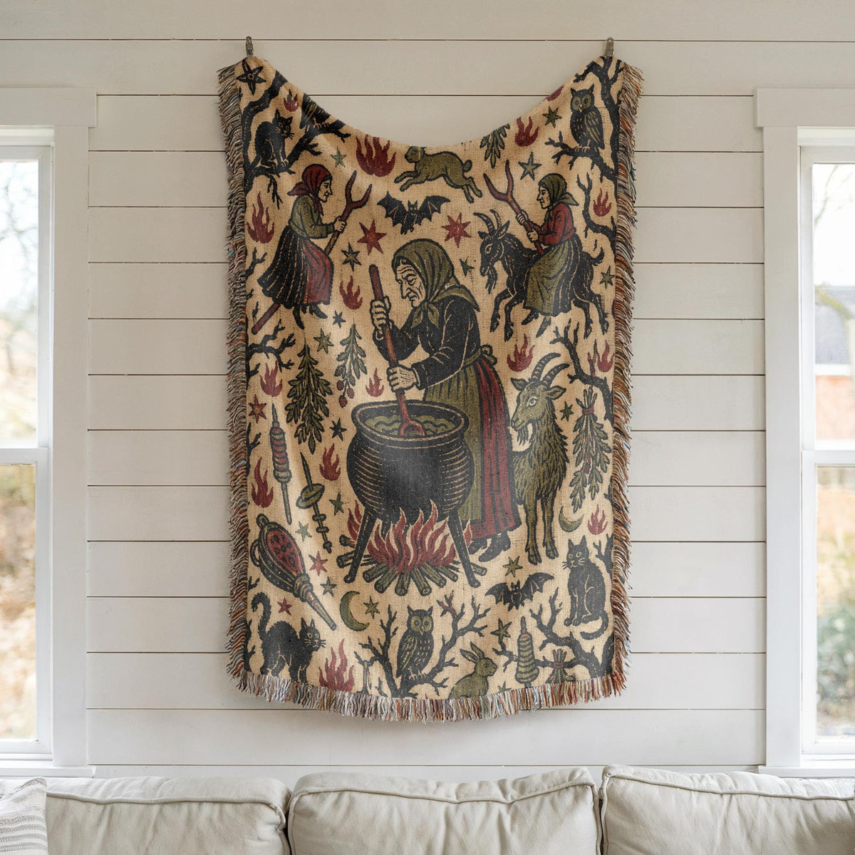 Halloween Witch Tapestry