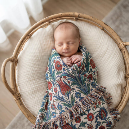 Iznik Woven Blanket