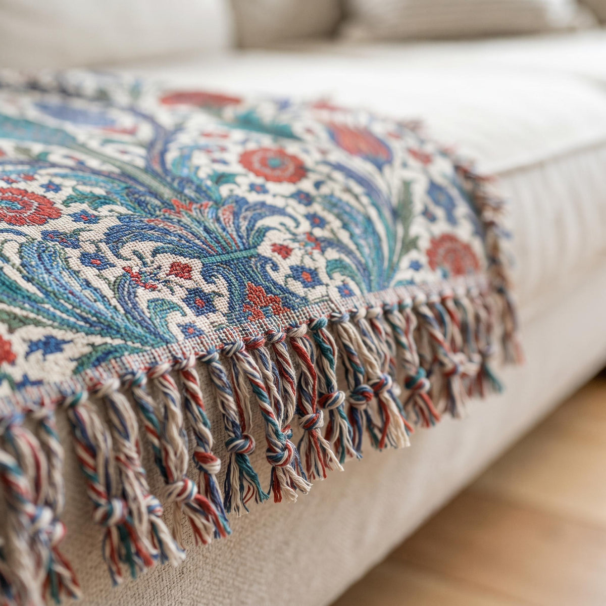 Iznik Woven Blanket