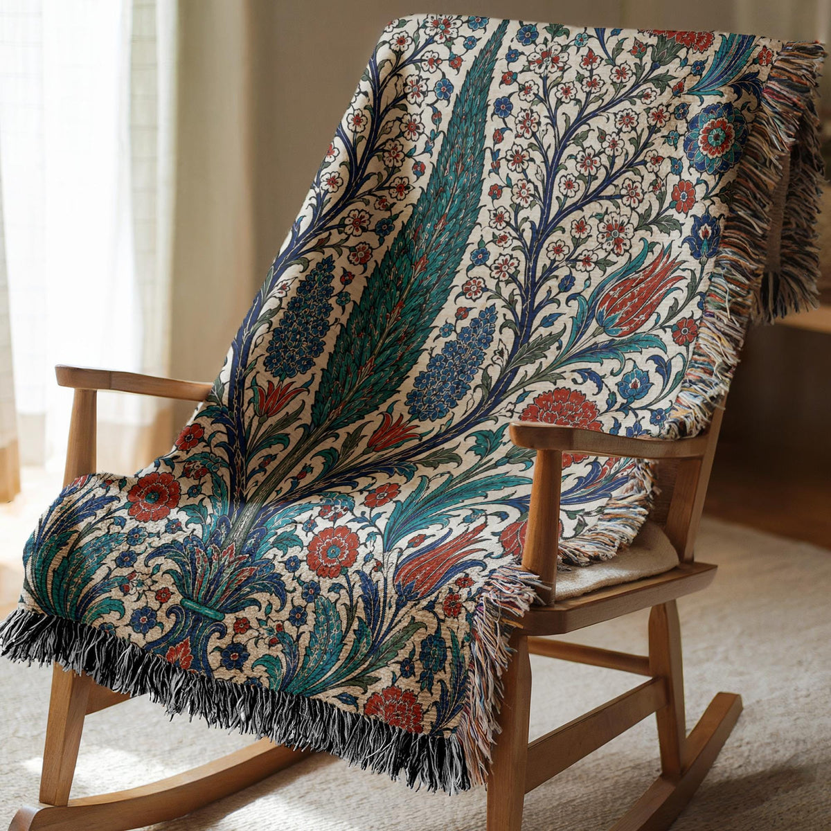 Iznik Woven Blanket