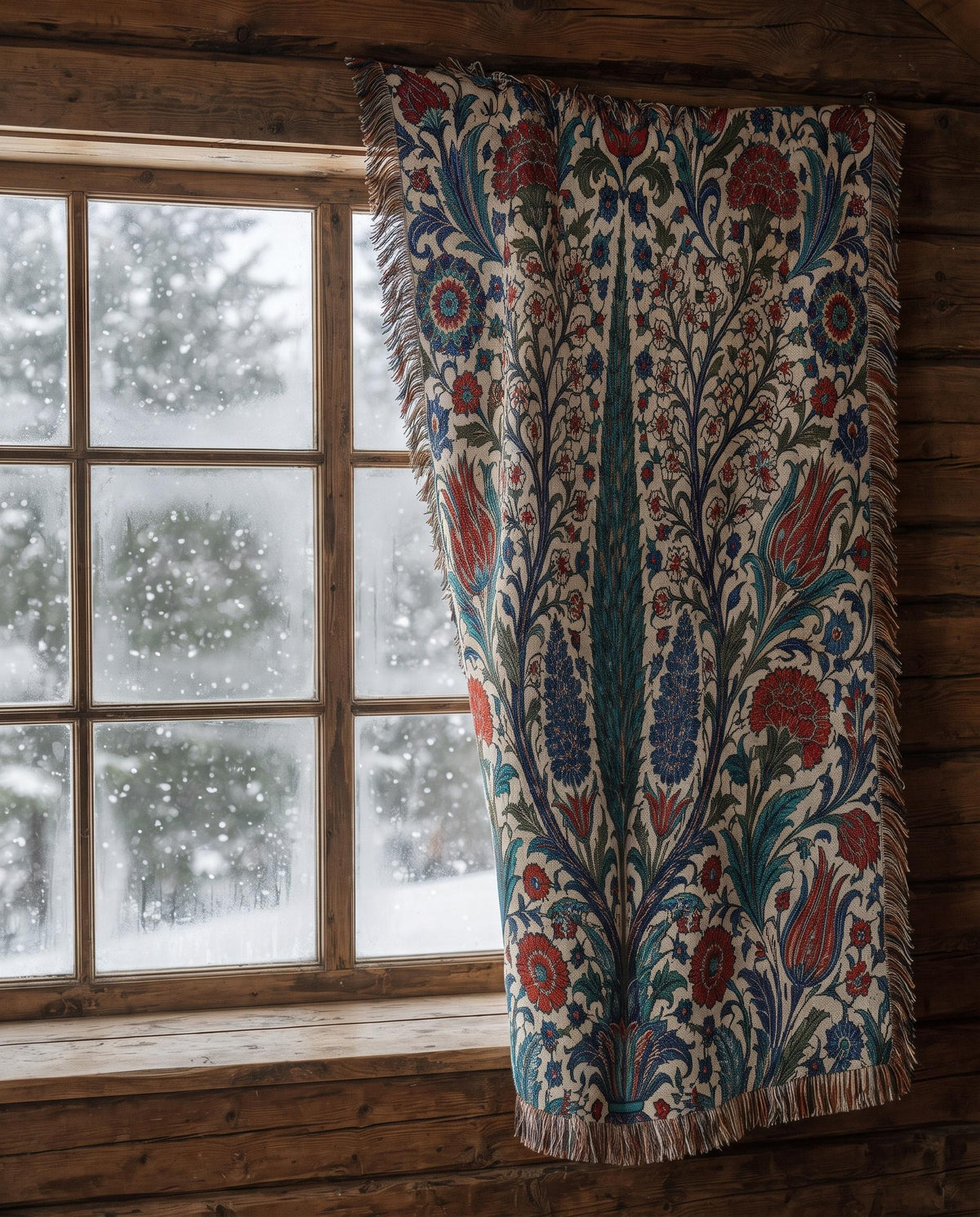 Iznik Woven Blanket