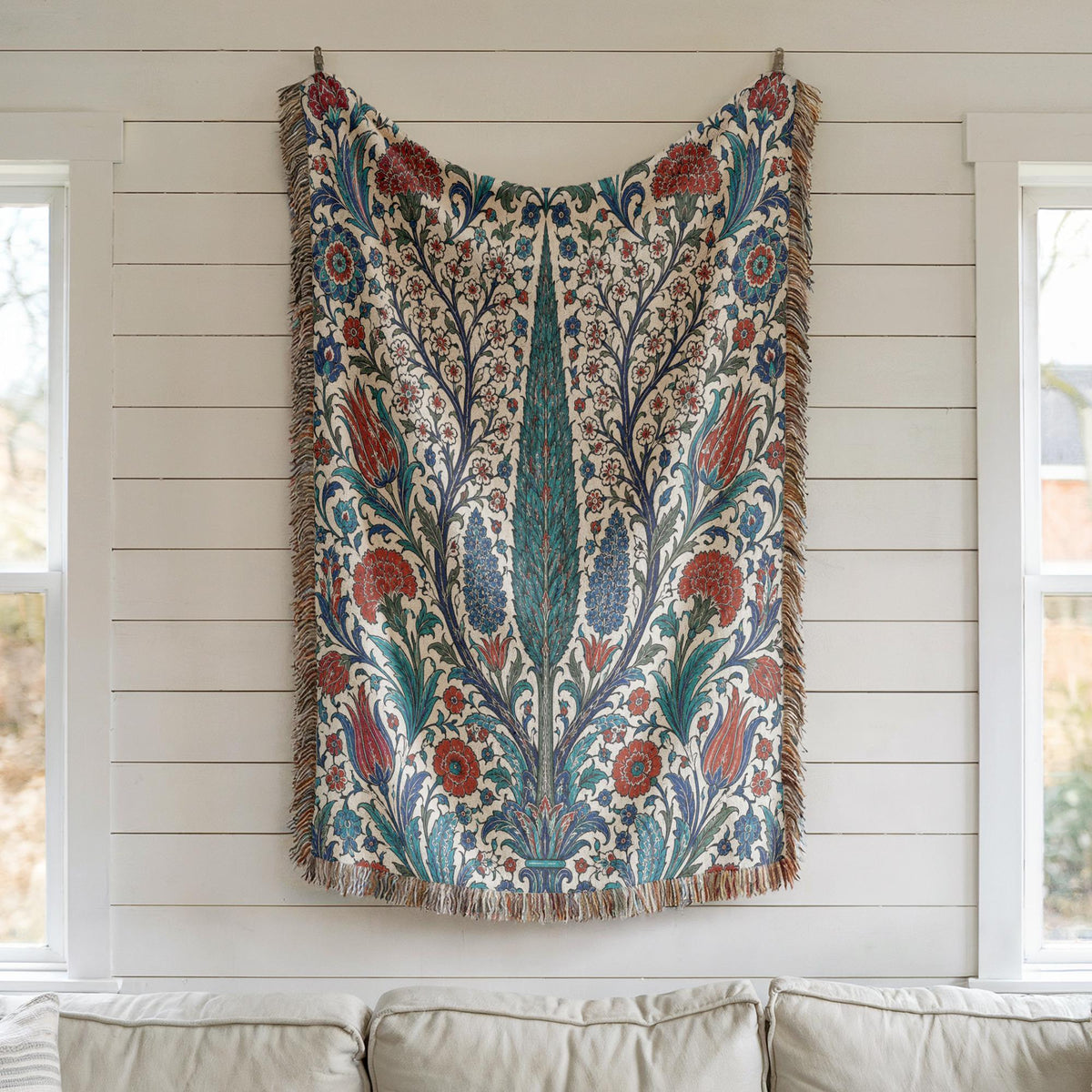 Iznik Woven Blanket