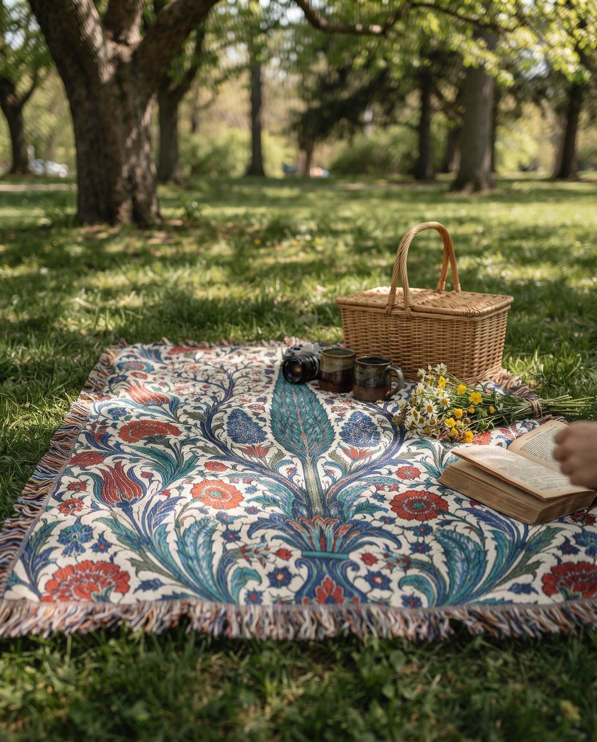 Iznik Woven Blanket