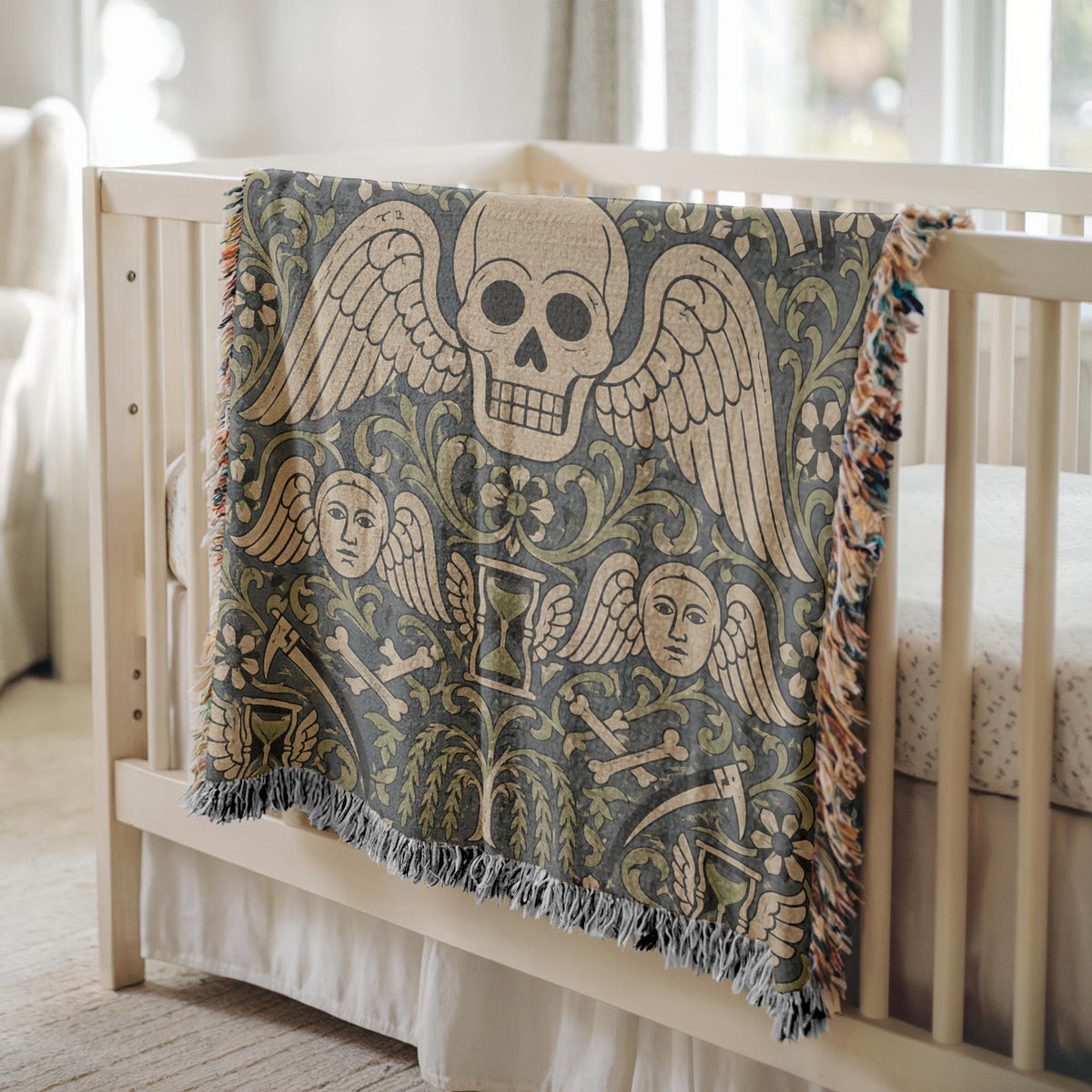 Gothic Skull Tapestry