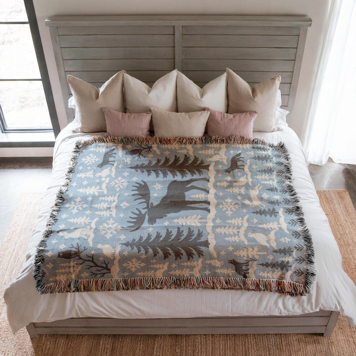 Moose Woven Blanket