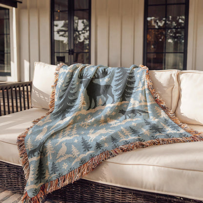 Moose Woven Blanket