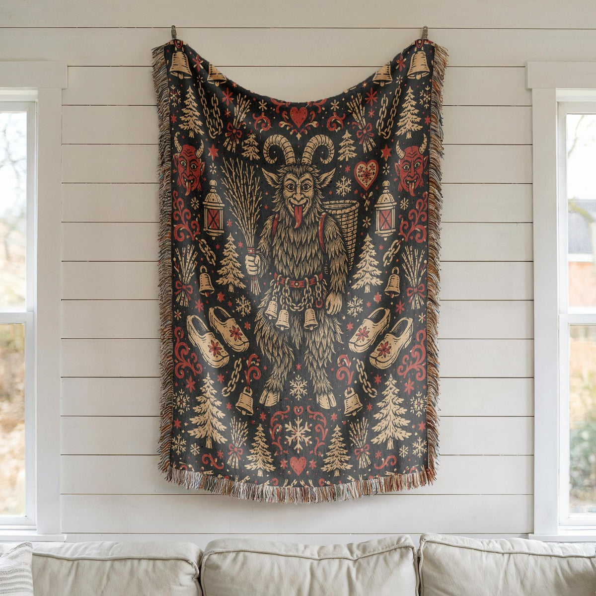 Krampus Woven Blanket