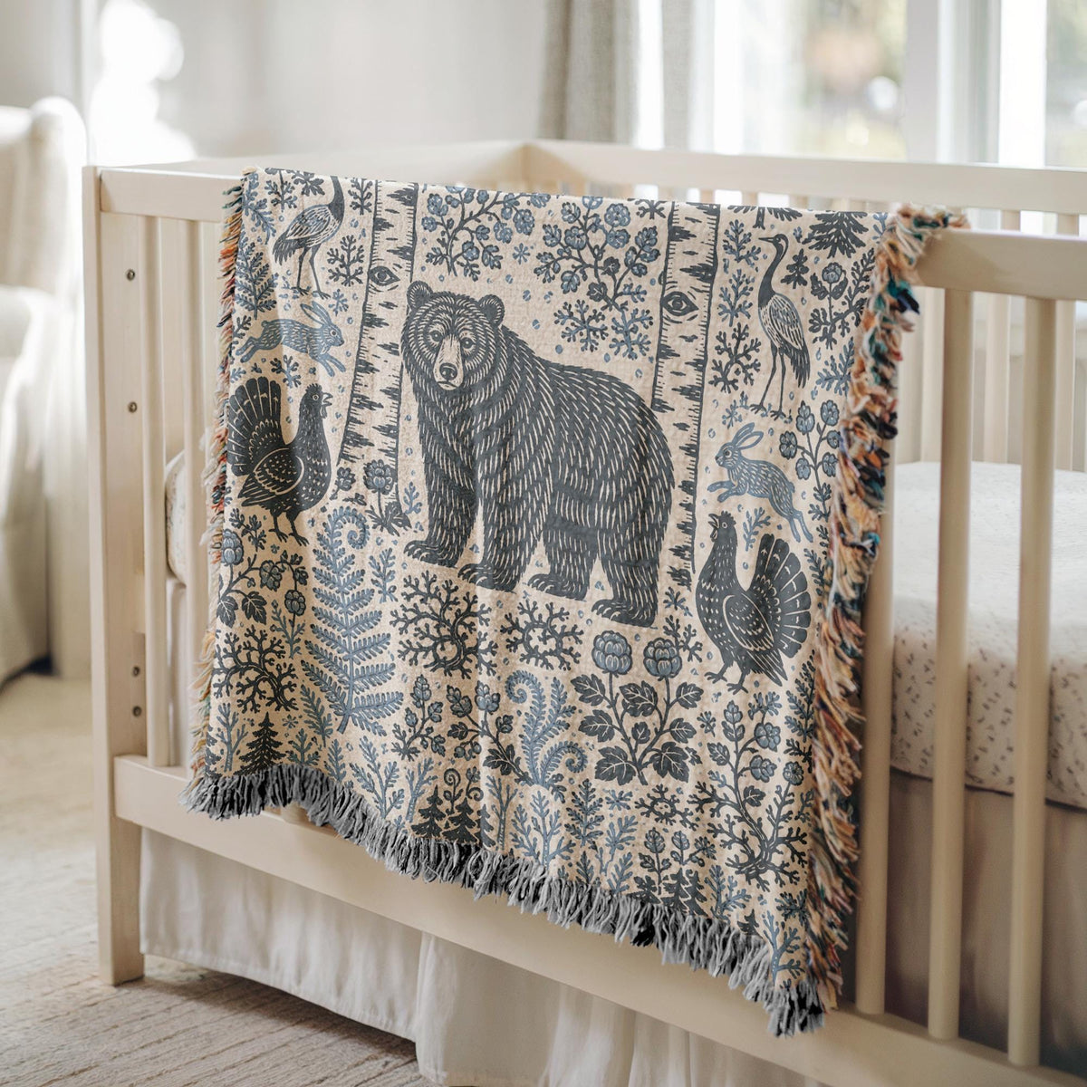 Bear Woven Blanket