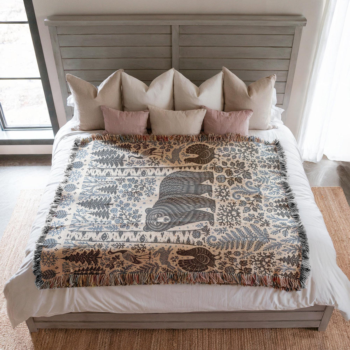 Bear Woven Blanket