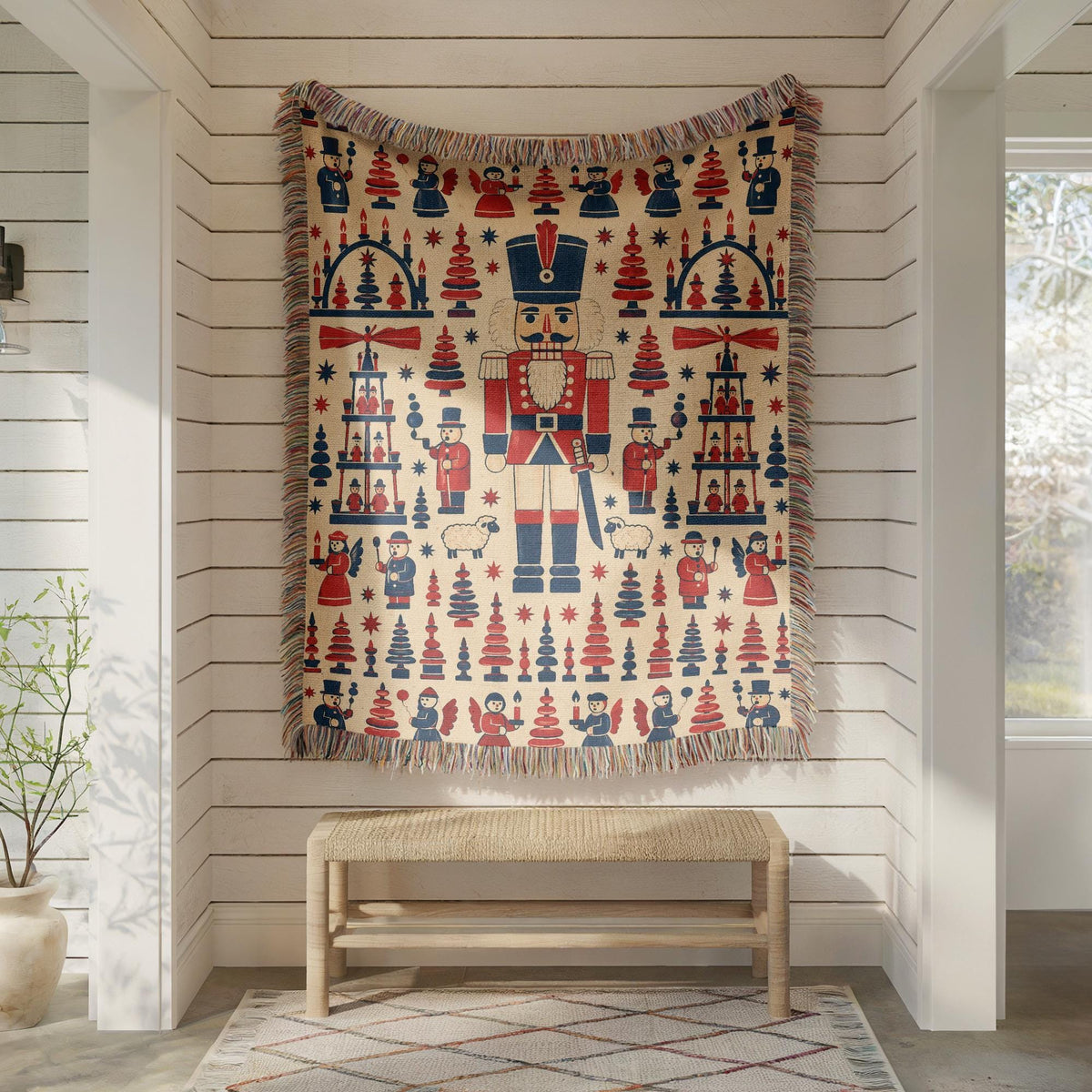 Nutcracker Woven Blanket