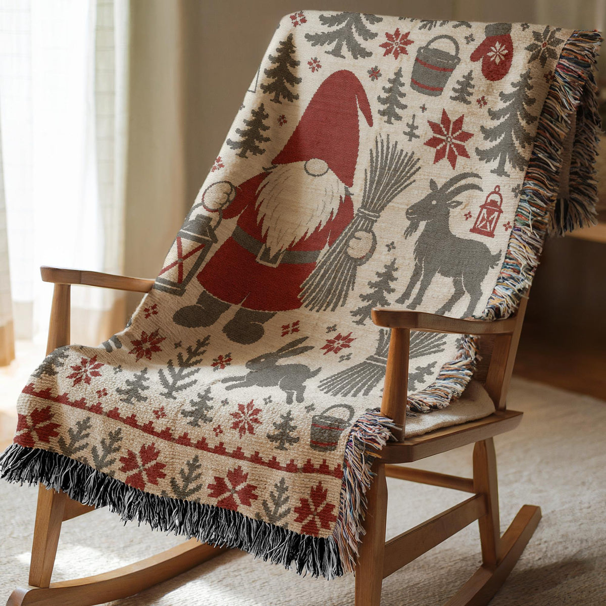Gnome Woven Blanket