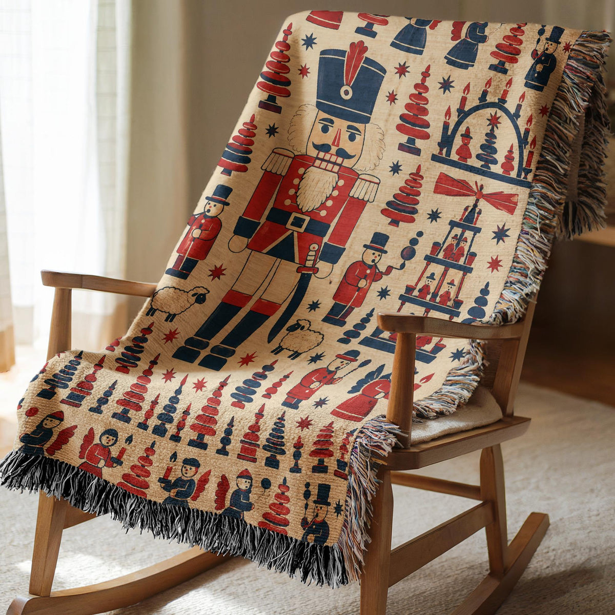 Nutcracker Woven Blanket