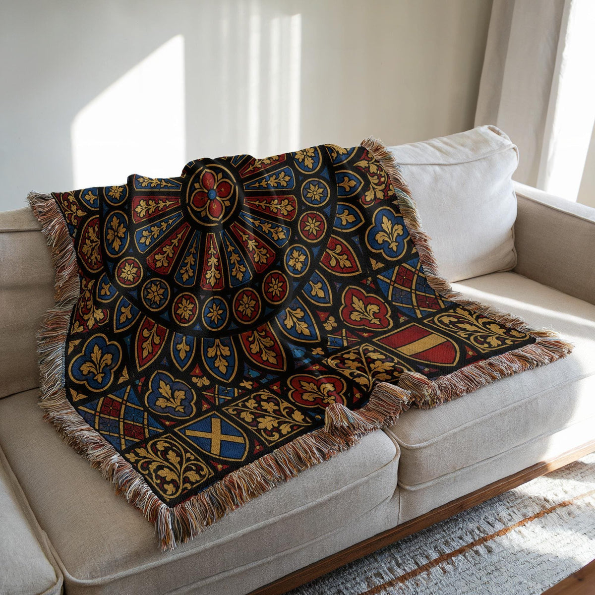 Stained Glass Woven Blanket