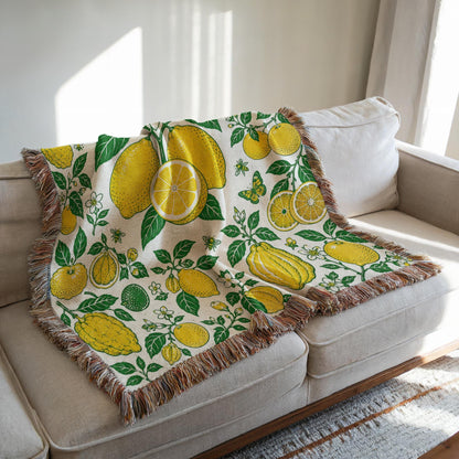 Lemon Woven Blanket
