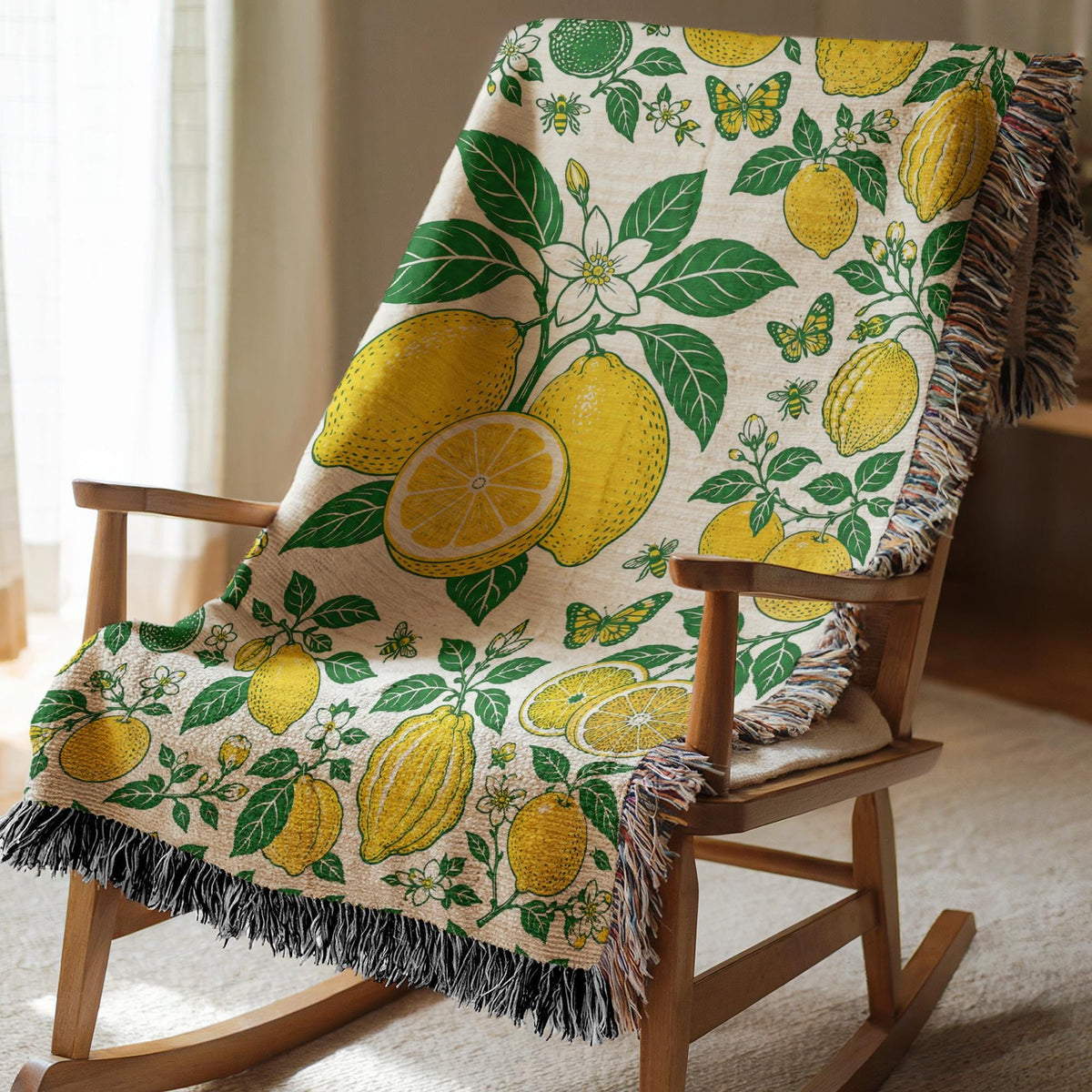 Lemon Woven Blanket