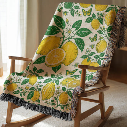 Lemon Woven Blanket