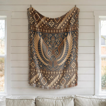 Batik Garuda Wing Woven Blanket