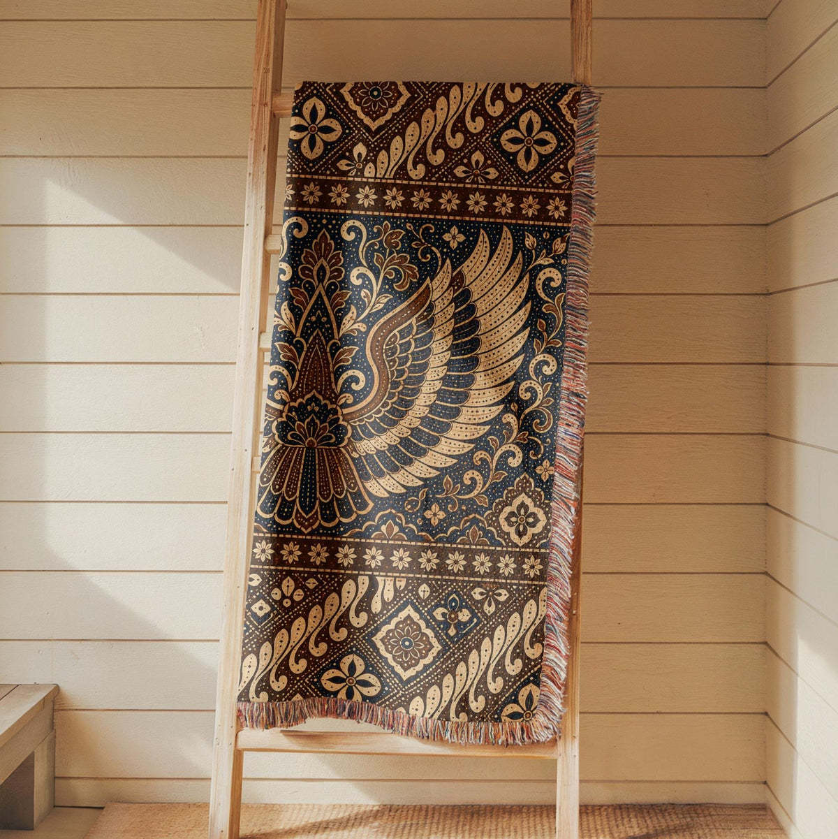Batik Garuda Wing Woven Blanket