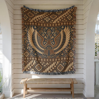 Batik Garuda Wing Woven Blanket