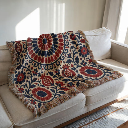 Suzani Woven Blanket