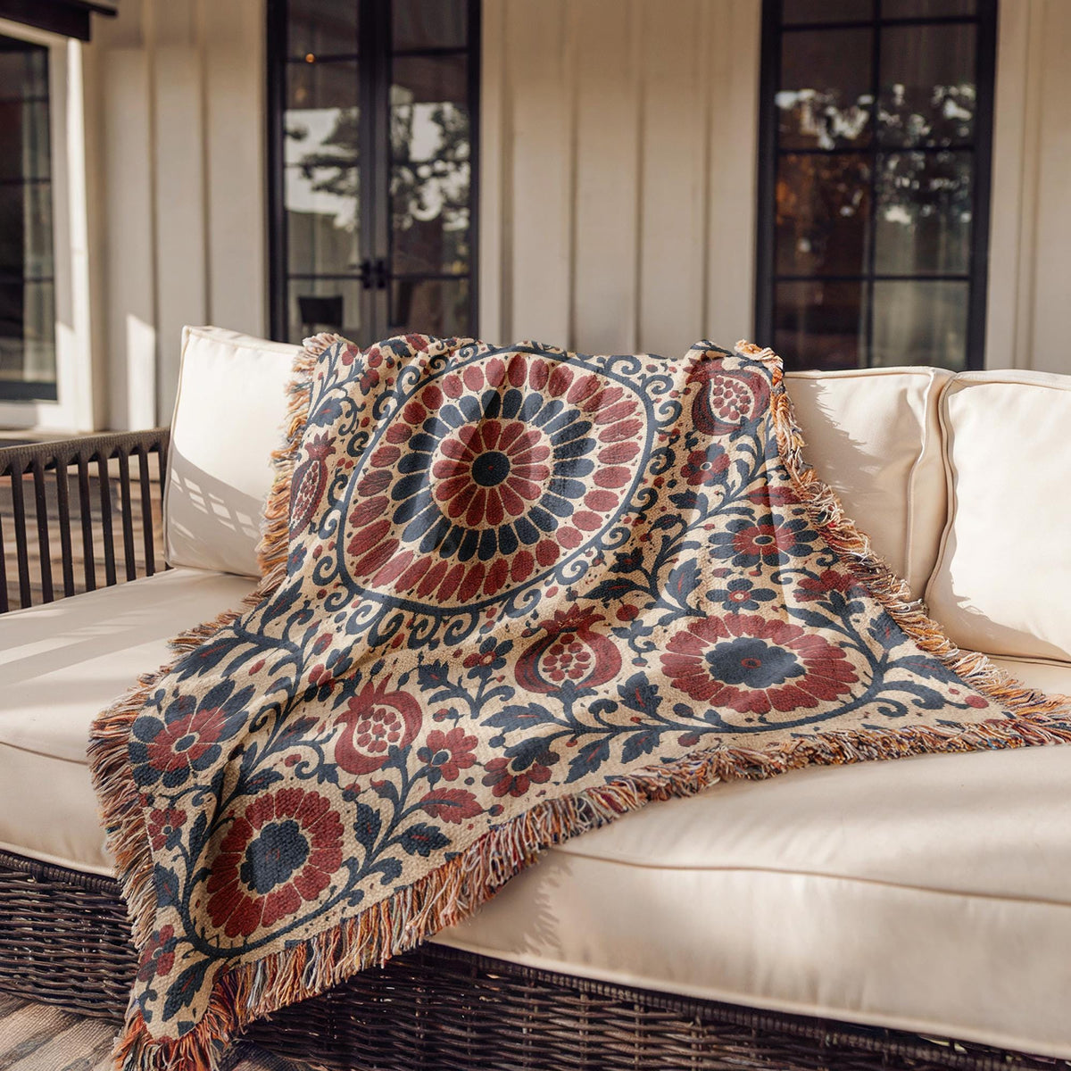 Suzani Woven Blanket