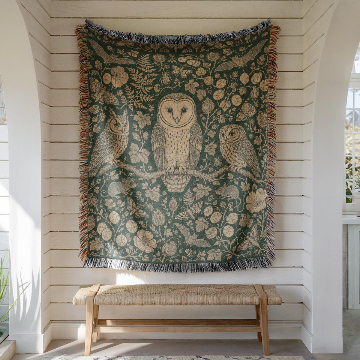 Owl Woven Blanket